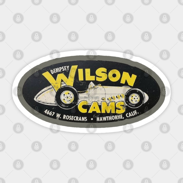 Wilson Cams Sticker by retrorockit